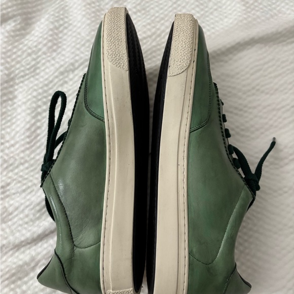 G.Brown Green Retro Leather Minimalist Sneaker - Picture 7 of 13